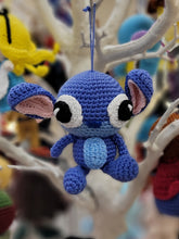 Load image into Gallery viewer, Blue alien keychain/ornament