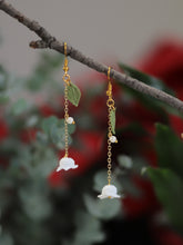 Load image into Gallery viewer, Lily in the valley dangle earrings