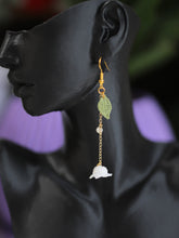 Load image into Gallery viewer, Lily in the valley dangle earrings