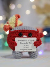 Load image into Gallery viewer, Emotional support dumpster fire