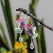 Load image into Gallery viewer, Crochet flower earrings