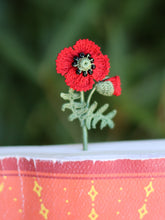 Load image into Gallery viewer, Red poppy bookmark