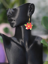 Load image into Gallery viewer, Christmas Poinsettia Earrings
