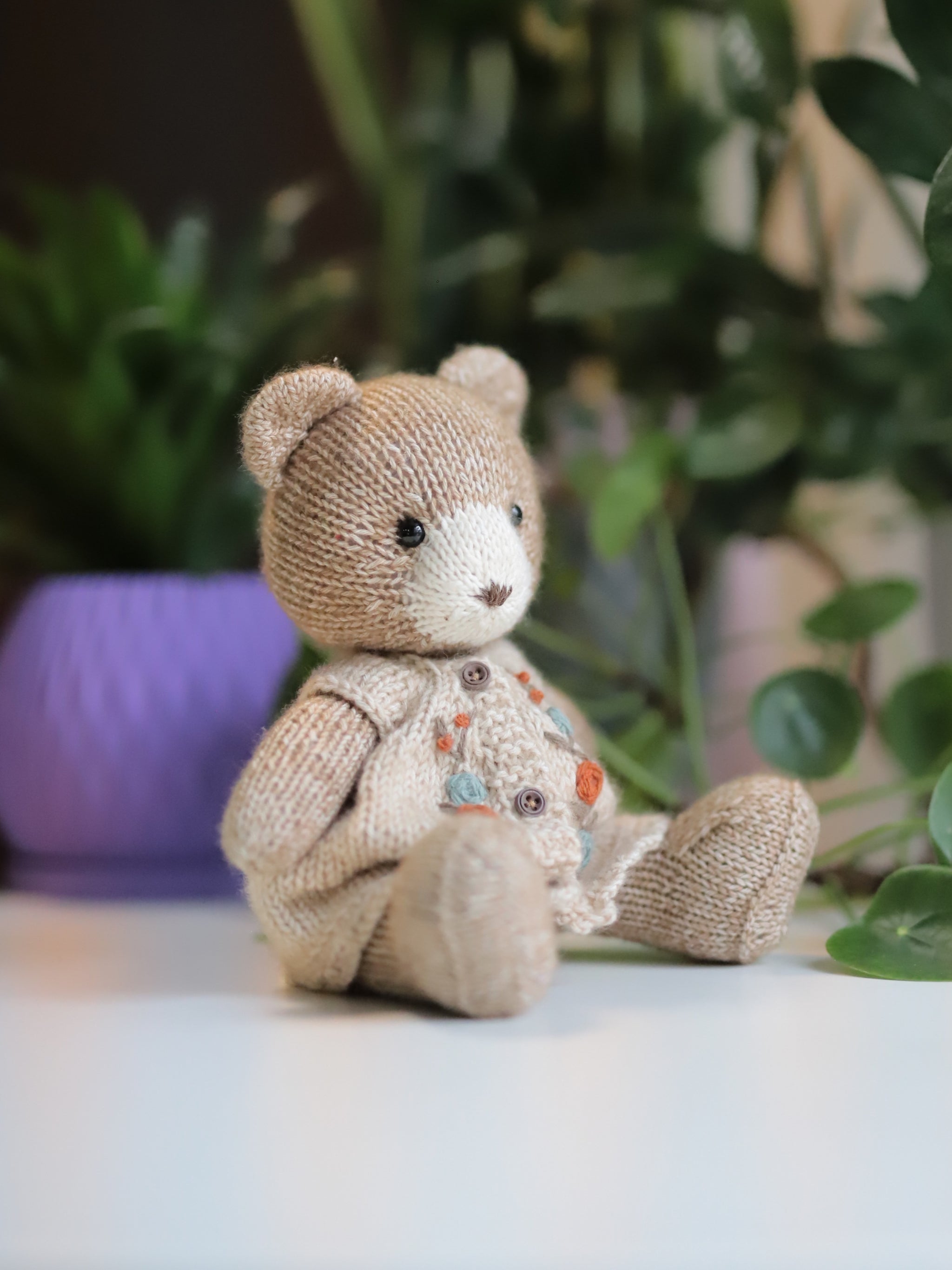 Knitted Teddy bear – The CroChic Shop