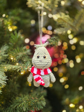 Load image into Gallery viewer, Grumpy green monster keychain/ornament

