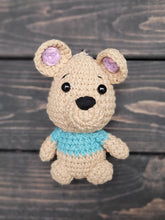 Load image into Gallery viewer, Happy yellow bear and friends keychain
